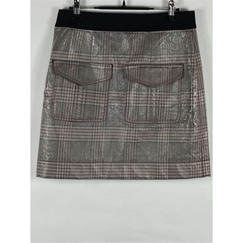 fendi short skirt|fendi skirt with plaid blouse.